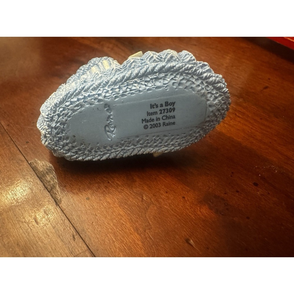 Raine Drops Just the Right Shoe For Kids It's A Boy Collectible Nursery Decor - Picture 2 of 6